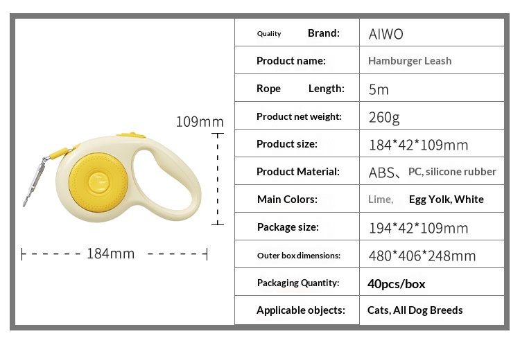Retractable Dog Leash Anti-Shock No-Jerk Design For Small & Large Dogs Pet Supplies detail photo 1