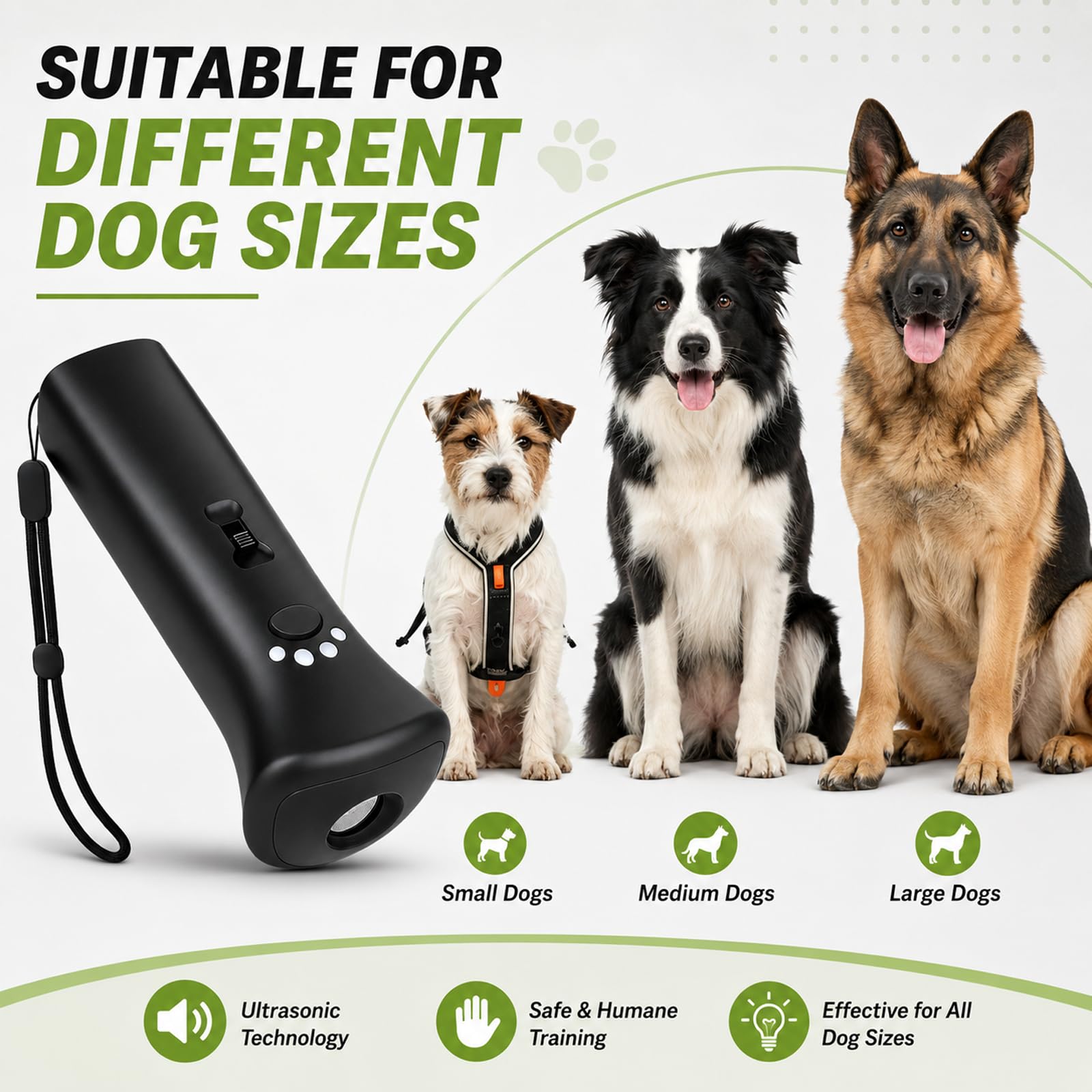 Trainer Ultrasonic For Dogs, Anti Barking Device For Dogs, 32 Ft Range Barks No More, Dog Training Device Safe & Rechargeable For Indoor &Outdoor — foto 4