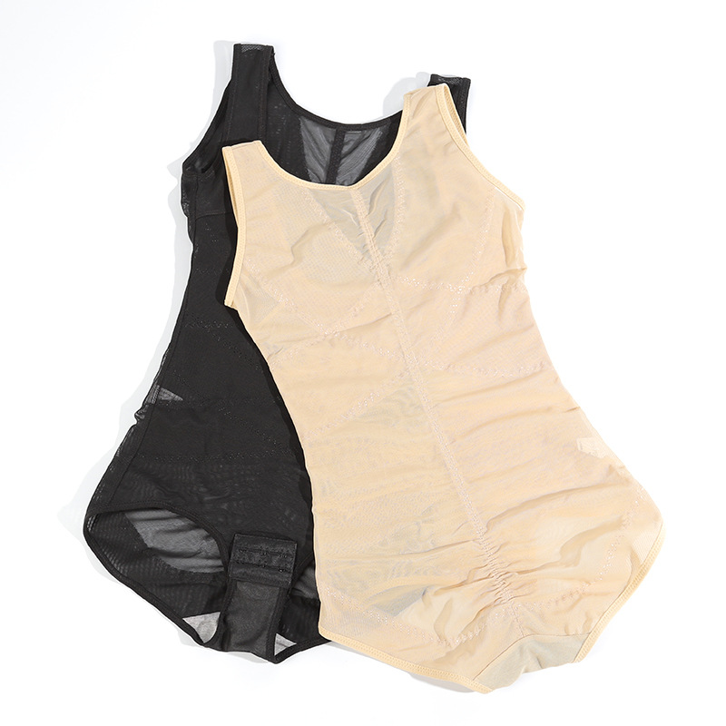 Solid Color Women's Triangle Buckle Shapewear Bodysuit - Image 3