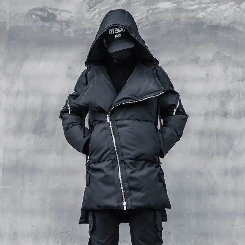 Men's Oblique Zipper Mid-length Bread Suit Loose