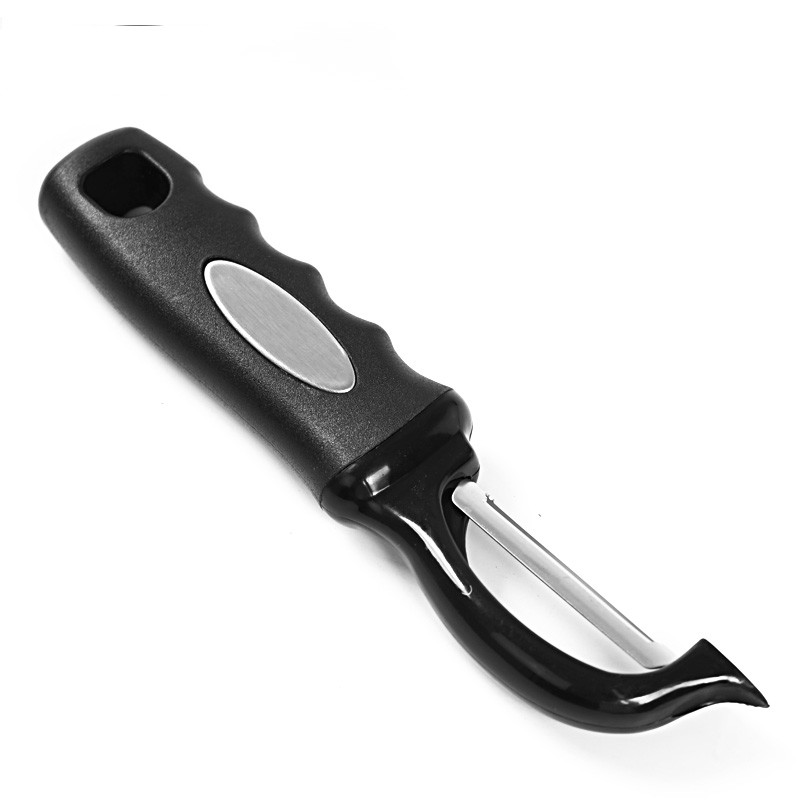 Title 6, Straight Plastic PP Handle Stainless Steel Peeler