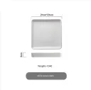 White Square Plate