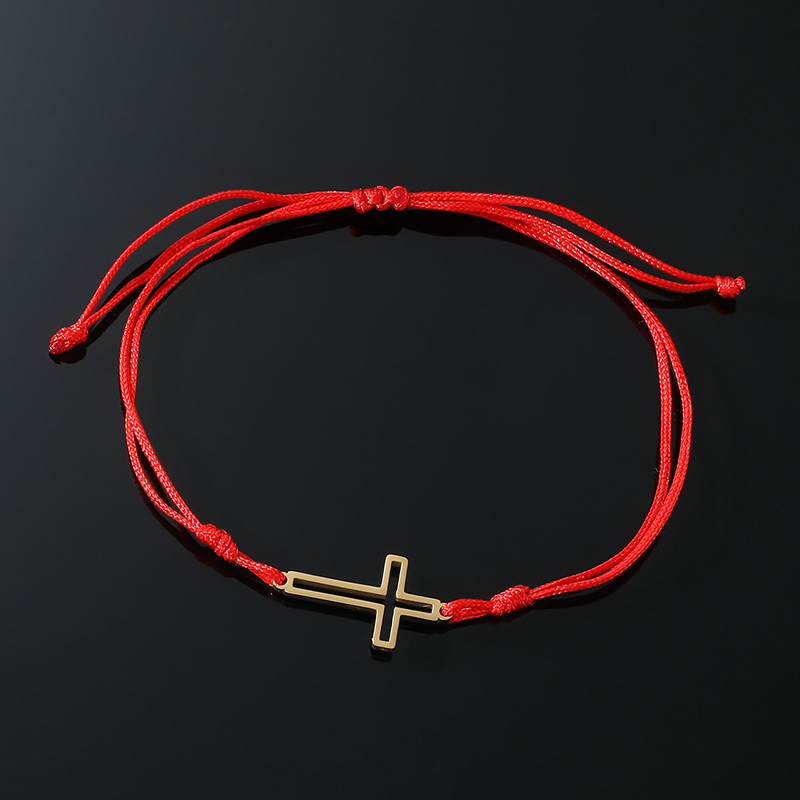 Title 4, Pulsera Cruz Hueca Ajustable Para Hombres Y Muj...