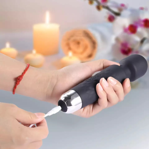 20 Speed Handheld Massager Wand Vibrating Massage Magic Full Body Therapy Motor