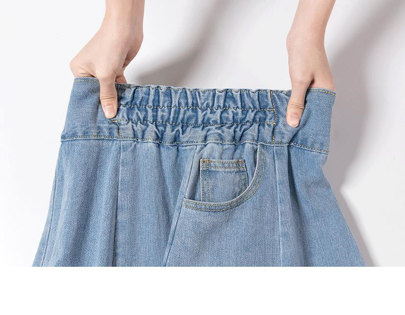 Title 4, Damen High Waist Denim A-Linie Rock, stilvoll u...