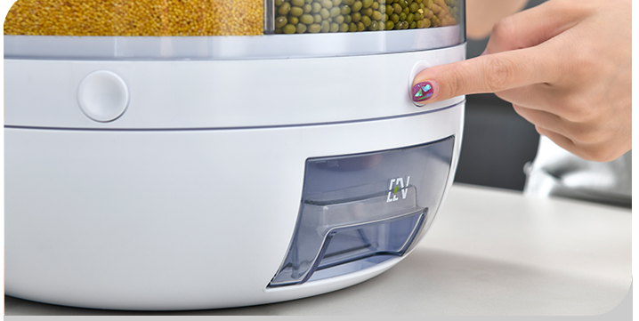 Пищевое пластиковое ведро для хранения зерна на кухне