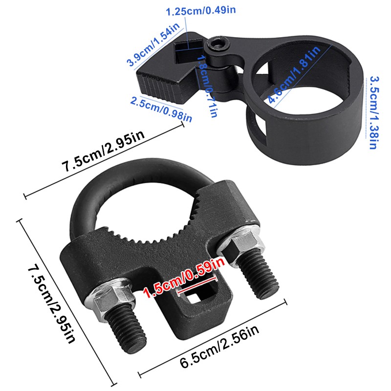 2PCS Car Steering Track Rod 27-42mm And Tie Wrench 3 8 Drive Removal Tool — image 2