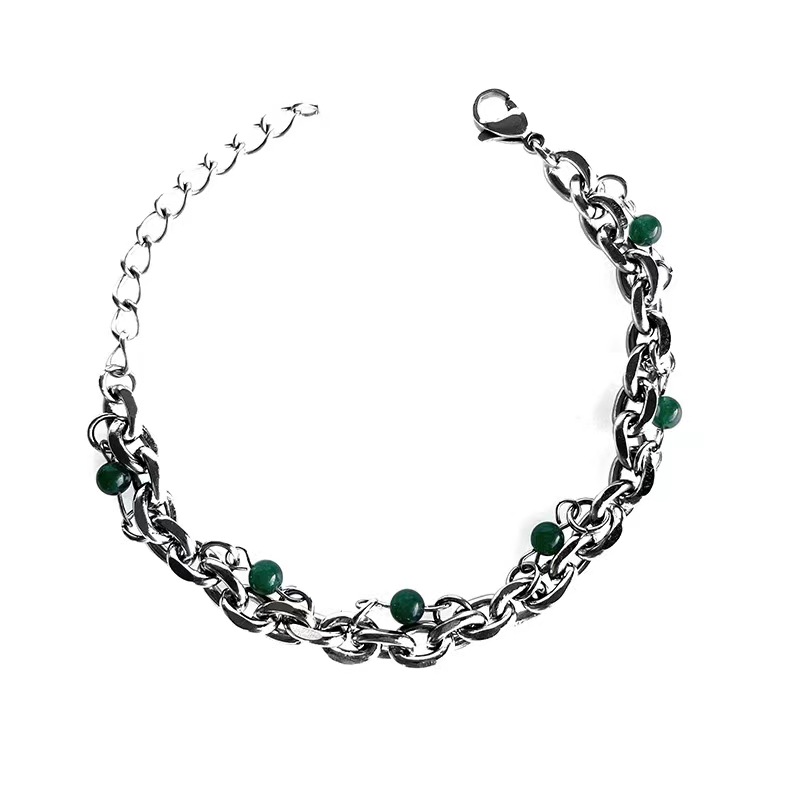 Title 1, Colorless Ethnic Wind Green Bead High Street Br...