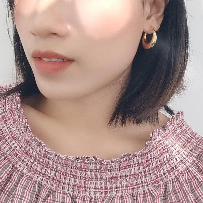 Hollow Crescent Hollow Earrings Temperament Retro