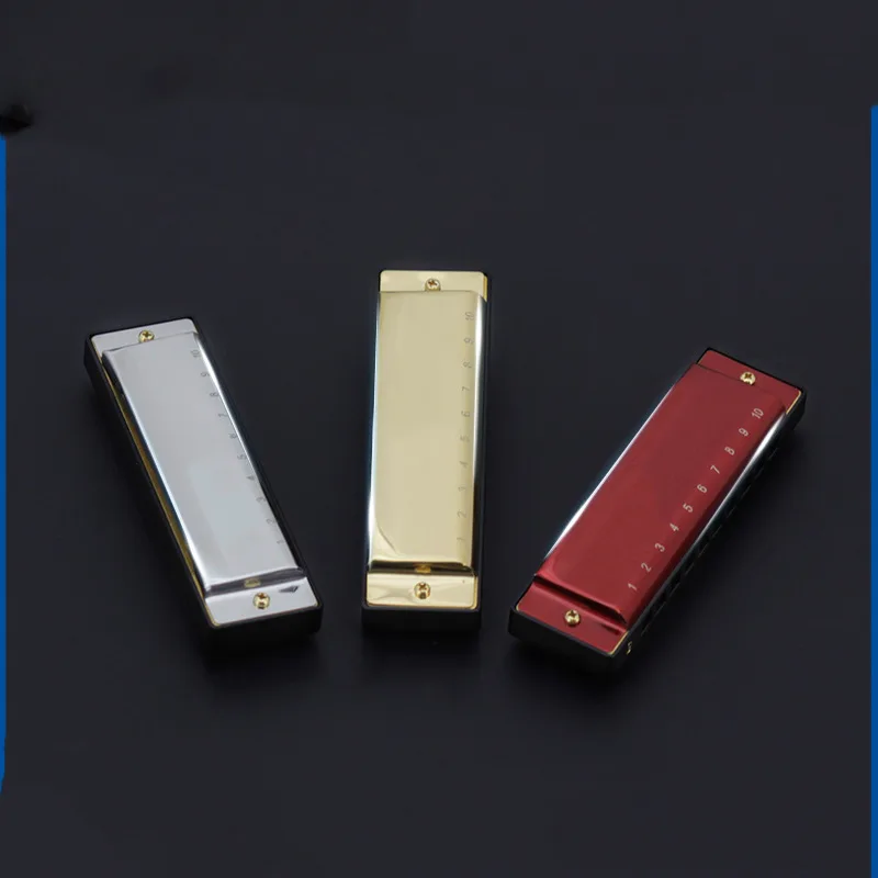 0 Hole 20 Tone G Harmonica Plastic Box Playing