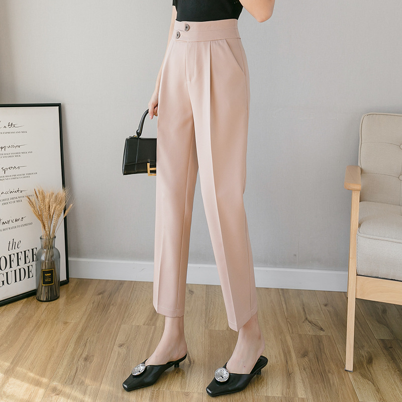 Title 3, Tapered broek voor dames, slim harem model. Sti...