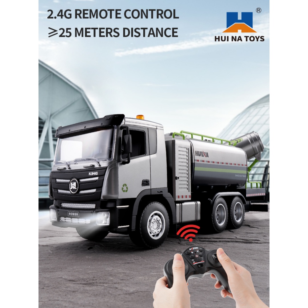 Huina 1316 1-18 Semi-Alloy Remote Controlled Fog Cannon Truck Toy 24