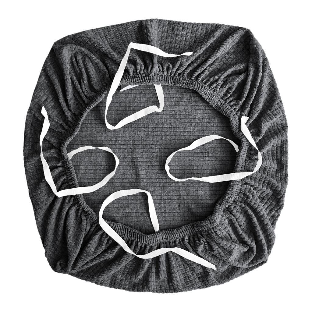 Elastic Office Chair Seat Covers Stretchable Slipcover Dark — image 7