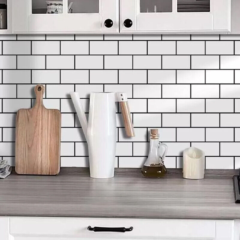 5M Kitchen Tile Roll Stickers Self-adhesive Marble Sticker