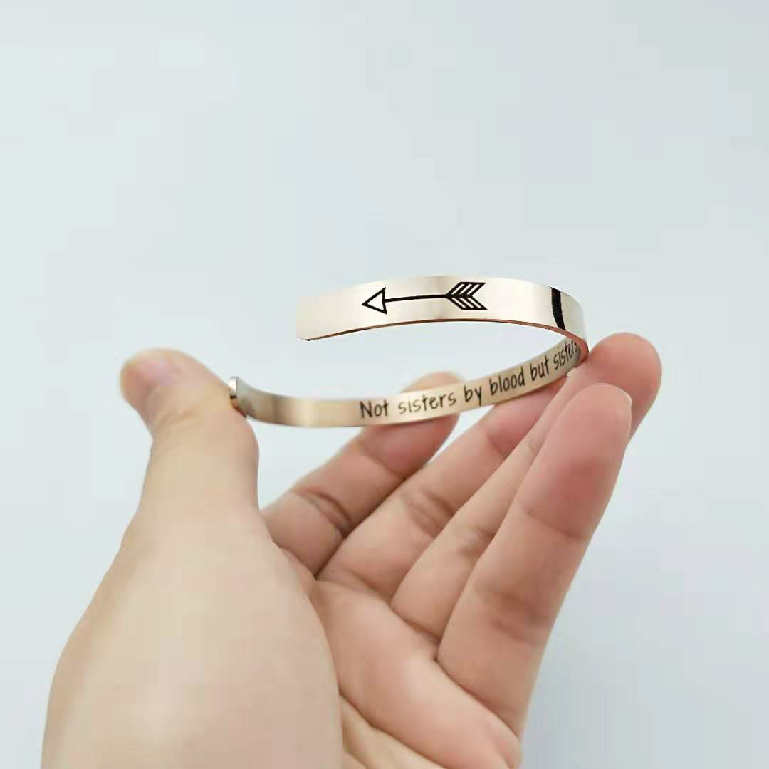 Gift-ready Good Sister bracelet packaging