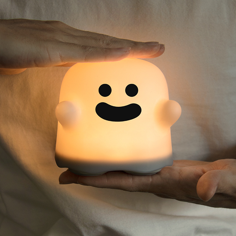 Home Decor Silicone Night Light Bedside Table Lamp LED Touch Sensor Lamp For Girl Bedrooms Living Room Decoration Kids Birthday Gift Halloween Decorations — image 1