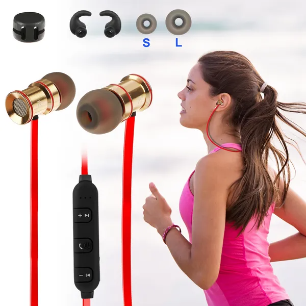 Sport Headsets Wireless V4.1 In-Ear Stereo Headphones Sweat-proof Running Earphones 3