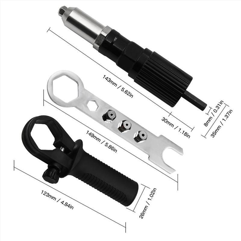 Rivet gun adapter