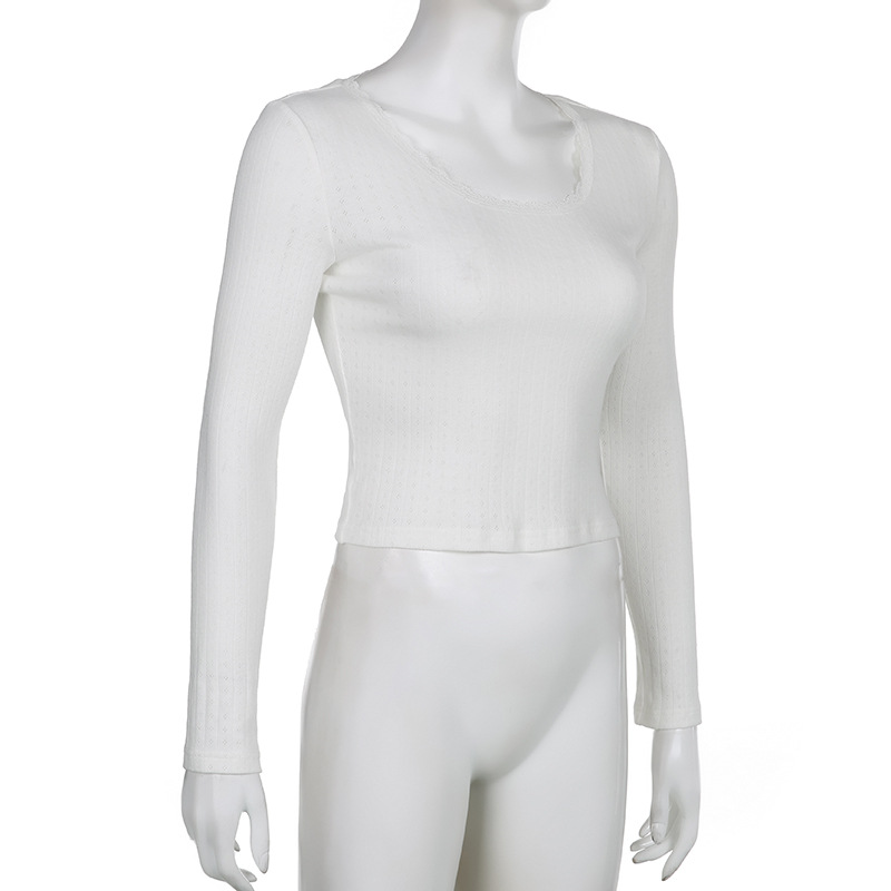 Sweet Lace Small Lace Knitted Long Sleeve