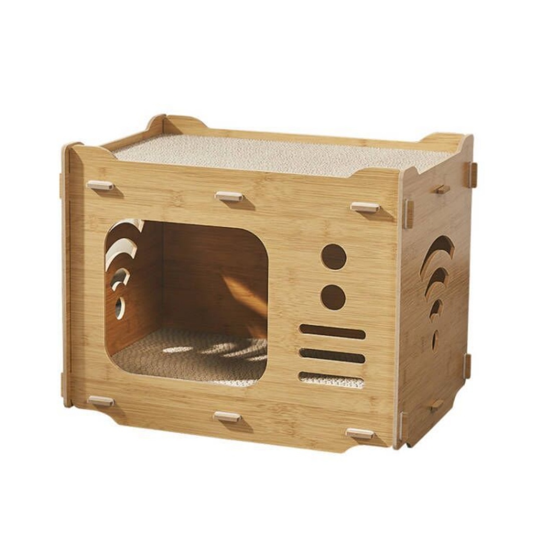 Large-capacity Cat Scratcher Bed Toy.