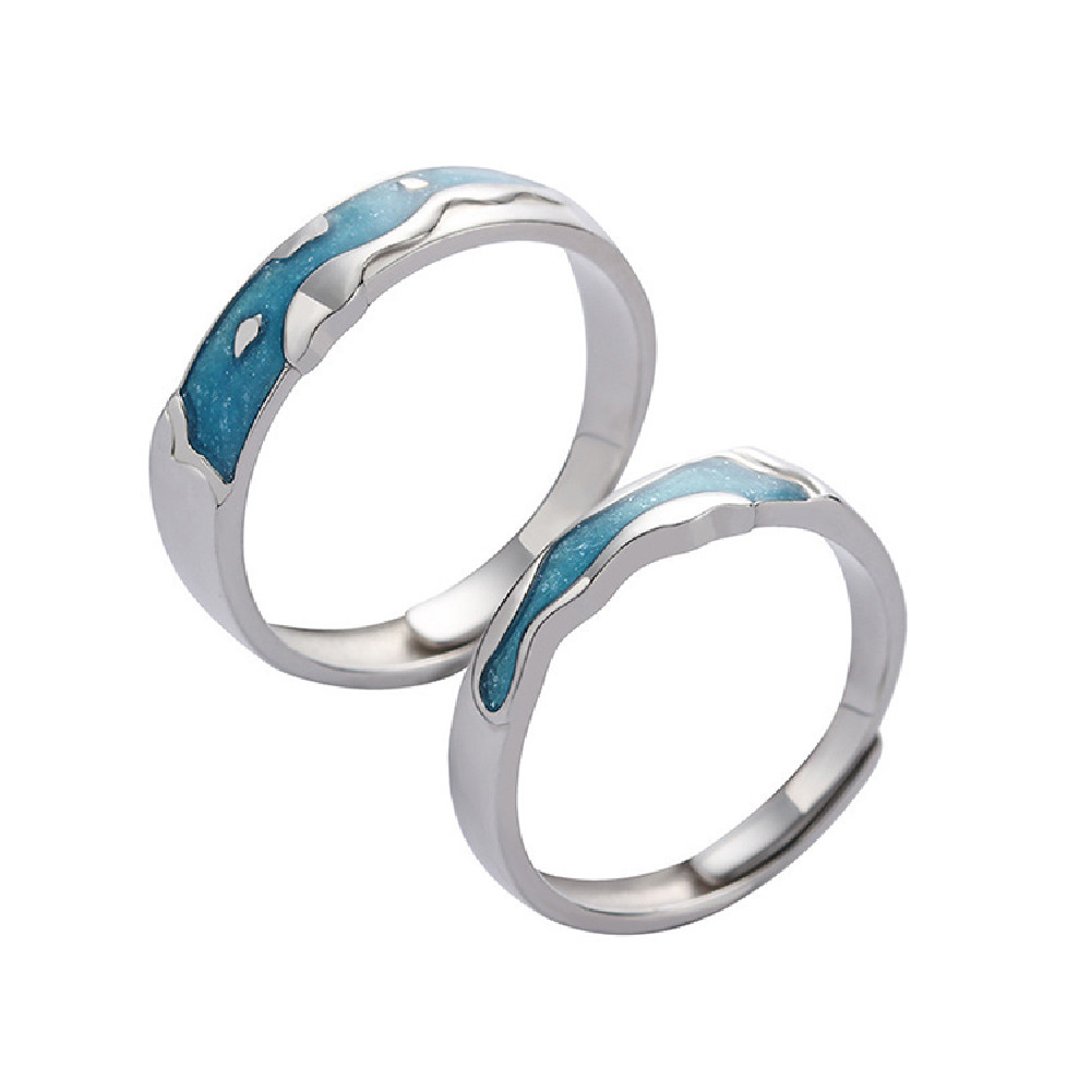 Title 4, Couple Fashion Sterling Silver Ring