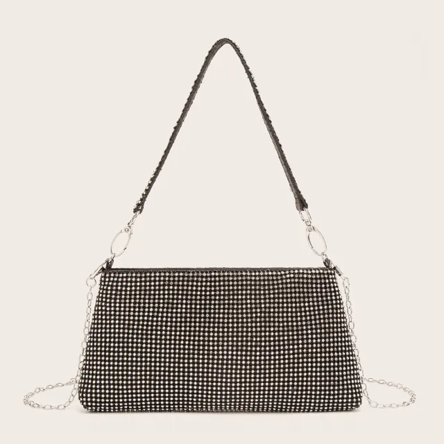 Fashion Diamond Clutch Bag Rhinestone Dinner Black - Shop at LoveMi