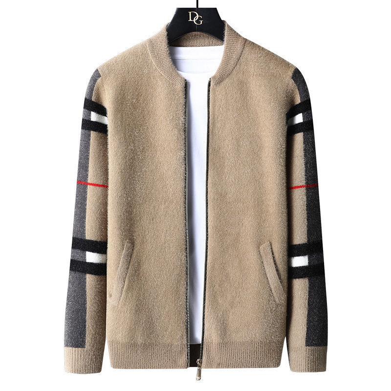 Men's Mink Fleece Business All-match Knit Sweater