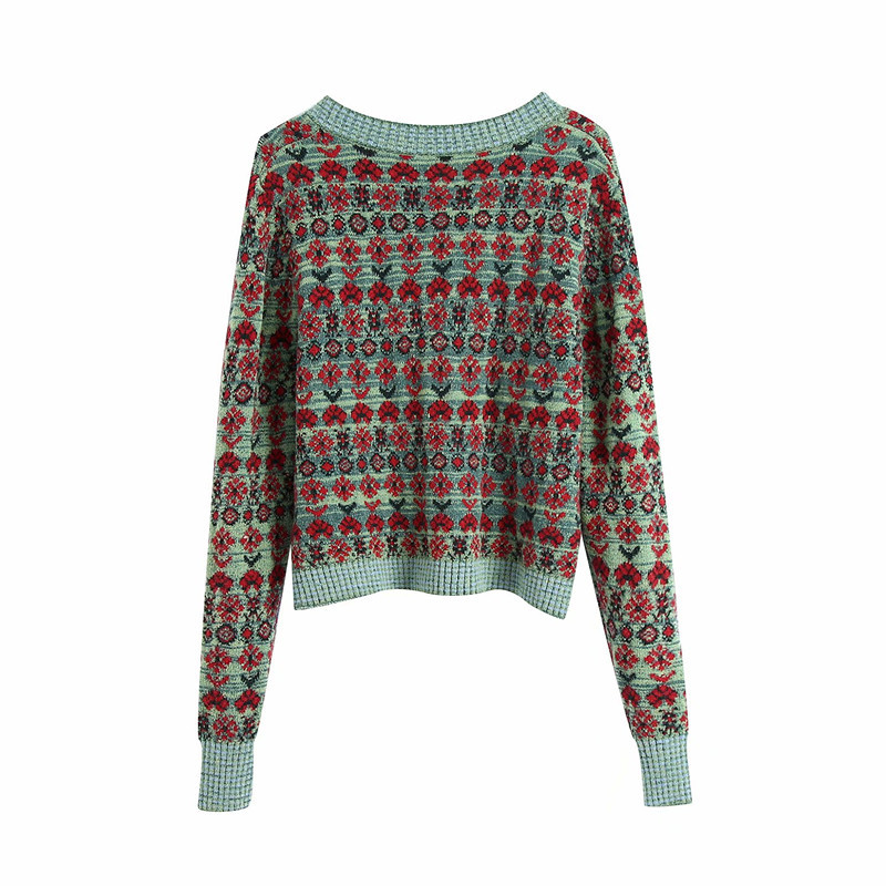 Title 2, European And American Womens Jacquard Knitted ...