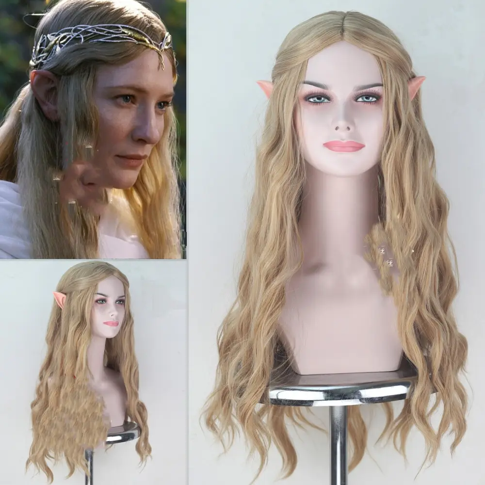 Hobbit Wig Elf Queen Kellantril with Ears Cosplay Anime