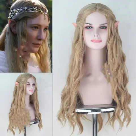 Hobbit Wig Elf Queen Kellantril with Ears Cosplay Anime