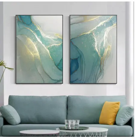 Abstract Liquid Fluid Art Poster Canvas Painting Modern Wall