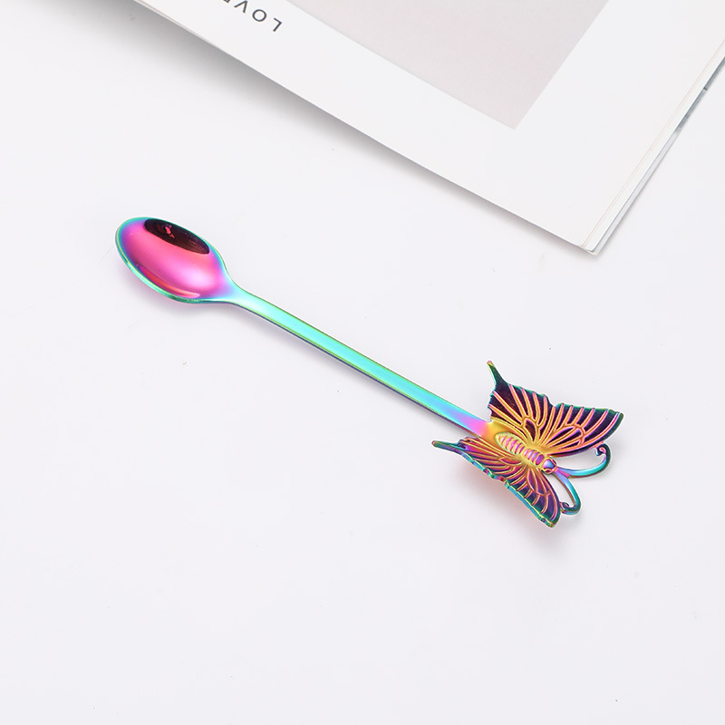 Title 11, Stainless Steel Spoon Fork Gift Cute Cartoon Bu...