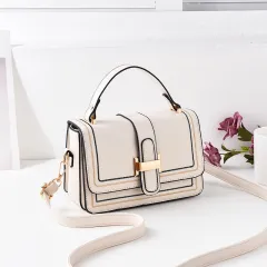 Female Foreign Style Crossbody Bag Korean Version One Shoulder Feeling Small Square - White - View 1