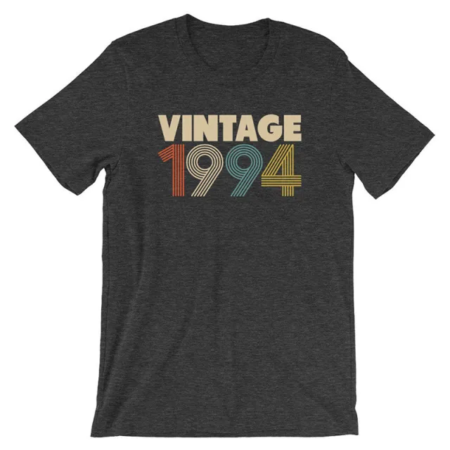 European And American VINTAGE 1980 Letter Short sleeved T shirt - Shop at LoveMi