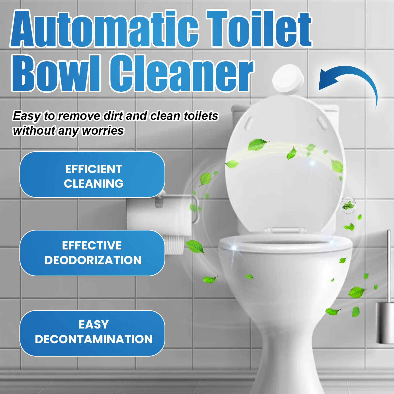 Jakehoe Toilet Cleaning Effervescent Tablets - Cross-border Effervescent Tablets For Household Toilet Cleaning, Stain Removal, Deodorization, And Fragrance - Alibaba — view 5