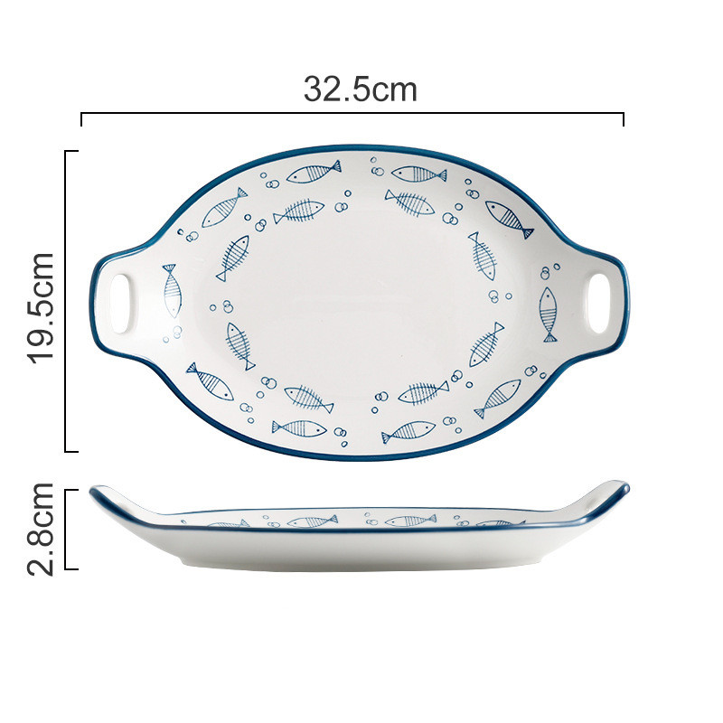 12.5inch Double Ear Oval Plate