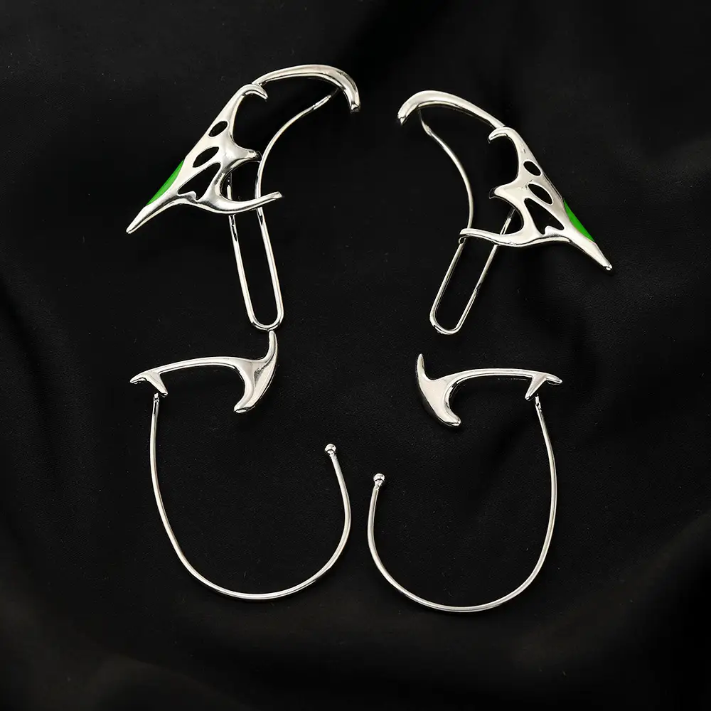 Creative Design Earrings Elf Butterfly Skeleton