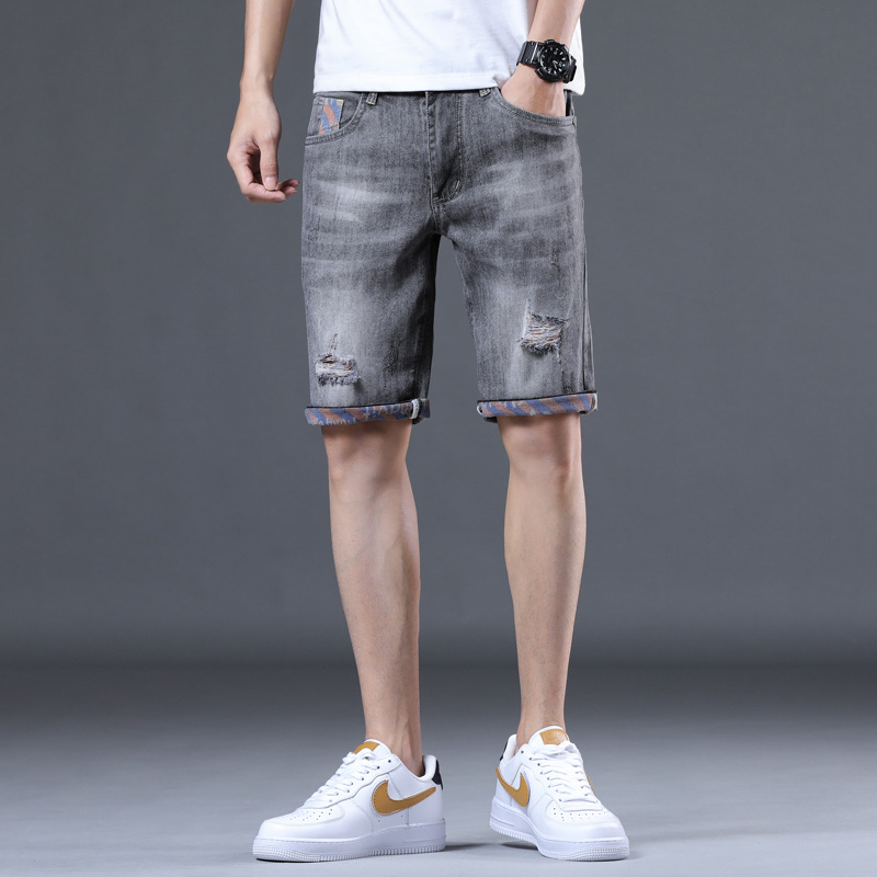 Title 5, Herren Denim Hose Trendy Casual Straight Slim S...