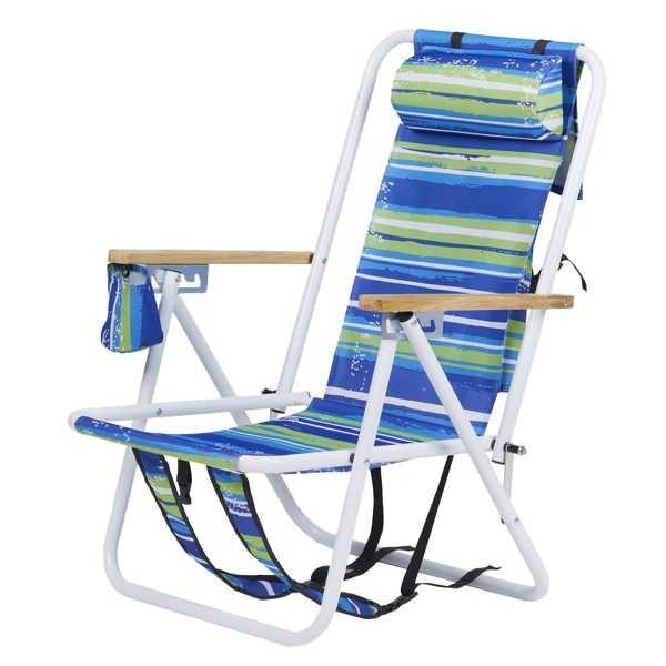 Folding Beach Chair Set Of 2 For Adults, 4 Position Portable Backpack Foldable... 5
