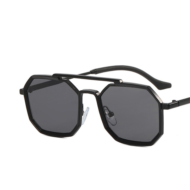 Title 14, Ins Retro Polygonal Double Bridge Sunglasses