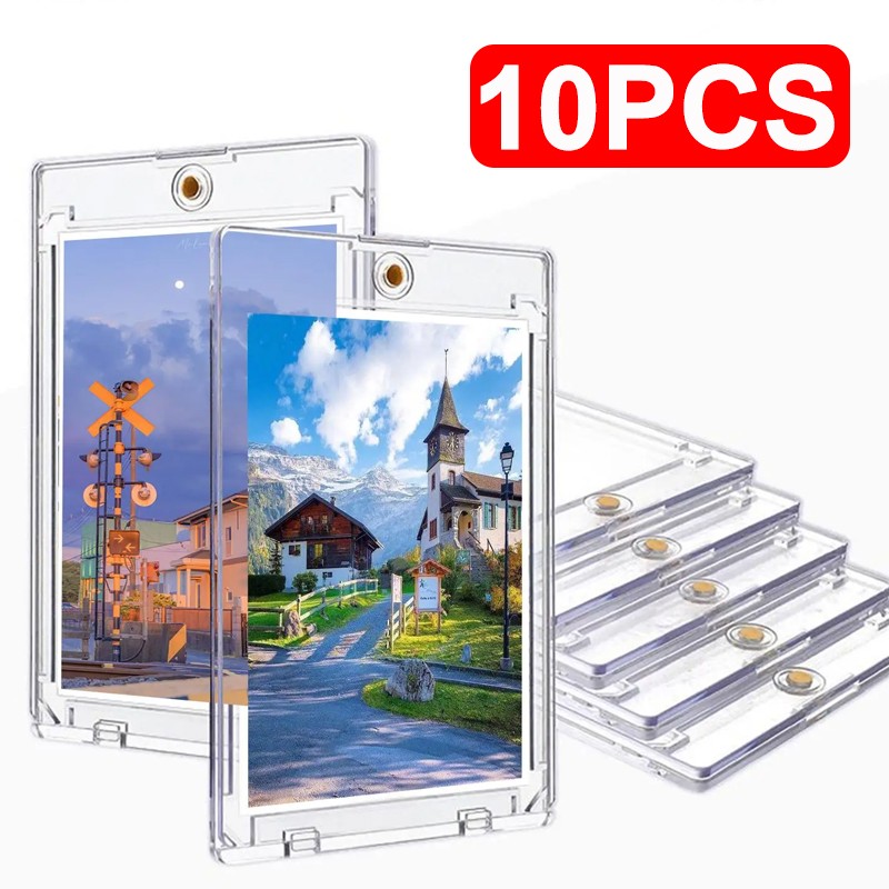 10 Pack V35pt One Touch Magnetic Trading Card Holder Case Mag — image 6