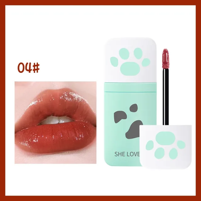 Long lasting White Mirror Water Gloss Business Card Lip Glaze 04Color - Shop at LoveMi