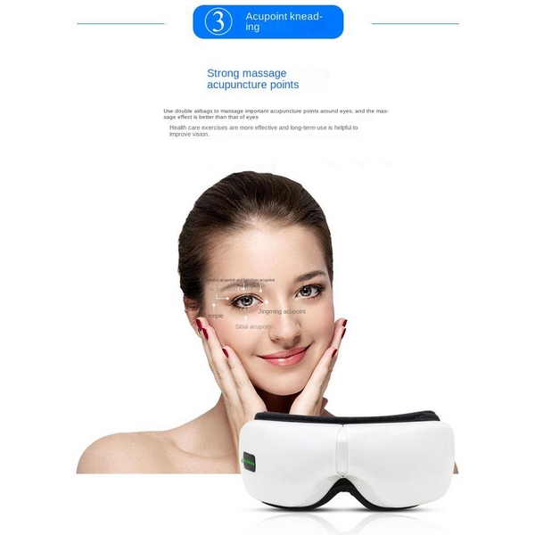 Heat Eye Massager with Music, Rechargeable. Health and wellness for your eyes. Spending hours working on the laptop or phone can cause fatigue for your eyes and mind. Fortunately, there are things you can do to alleviate headaches and provide relaxation. 