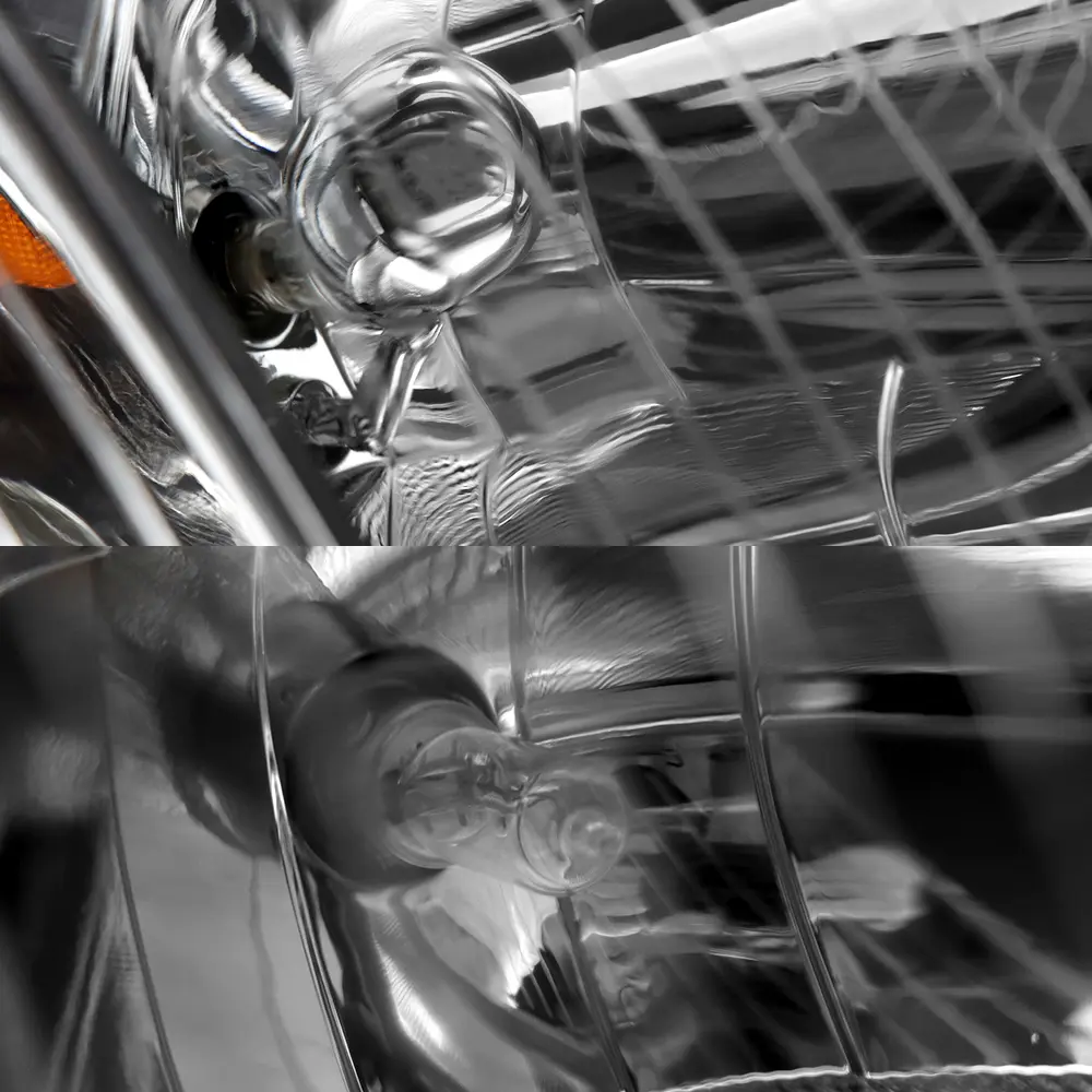 Headlight Assembly Compatible With Freightliner M2 2004-2013 Black Pair