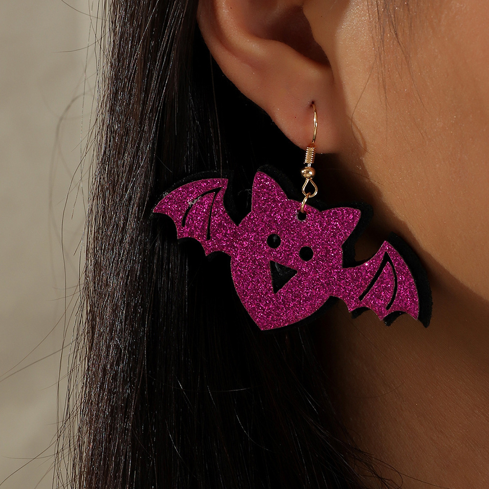 Pumpkin Felt Cloth Earrings Ghost Festival Earrings