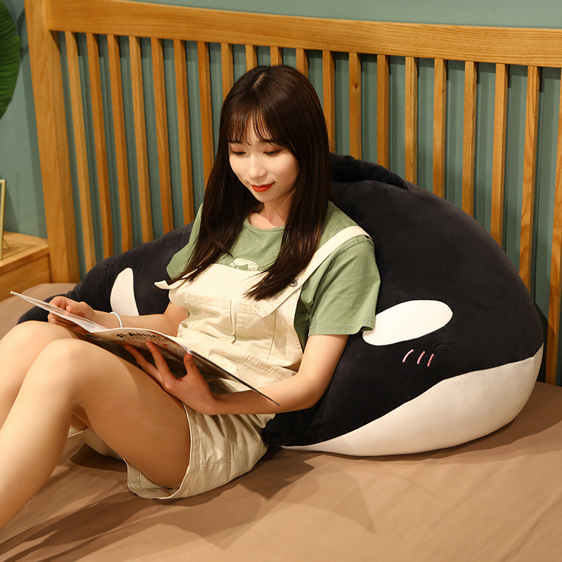 Title 3, Cute Whale Plush Toy Pillow Girl Sleeping Bed B...