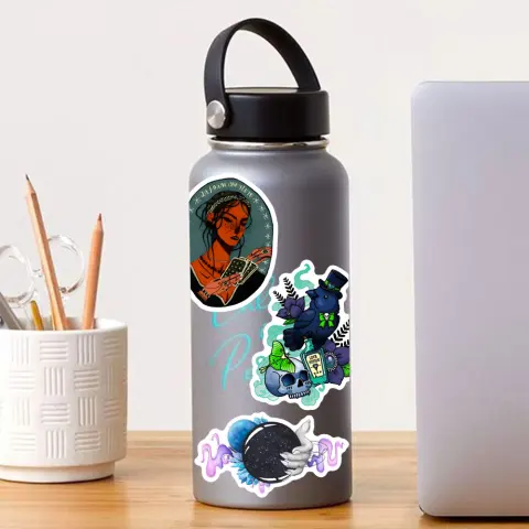 50 Sheets of Laptop Skateboard Waterproof Stickers