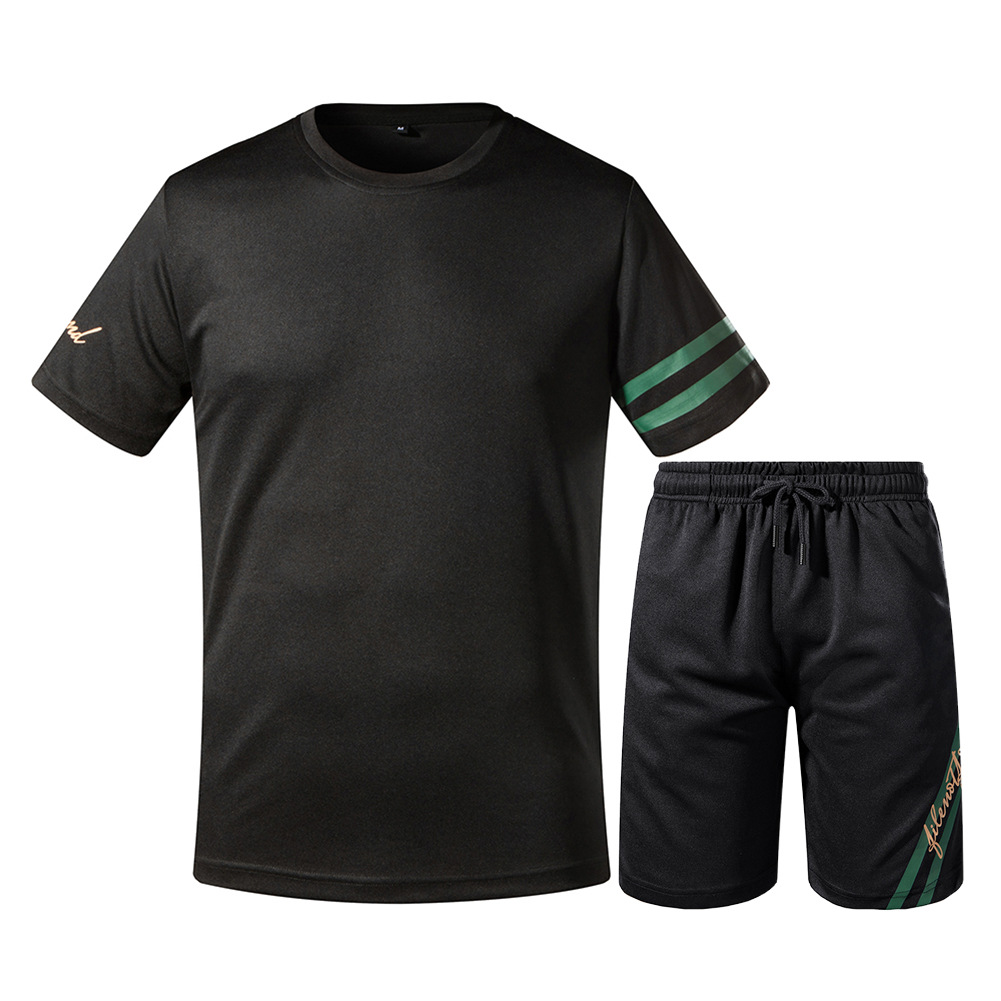 Breathable Comfortable And Sporty Two-piece Quick-drying Fabric Stripe