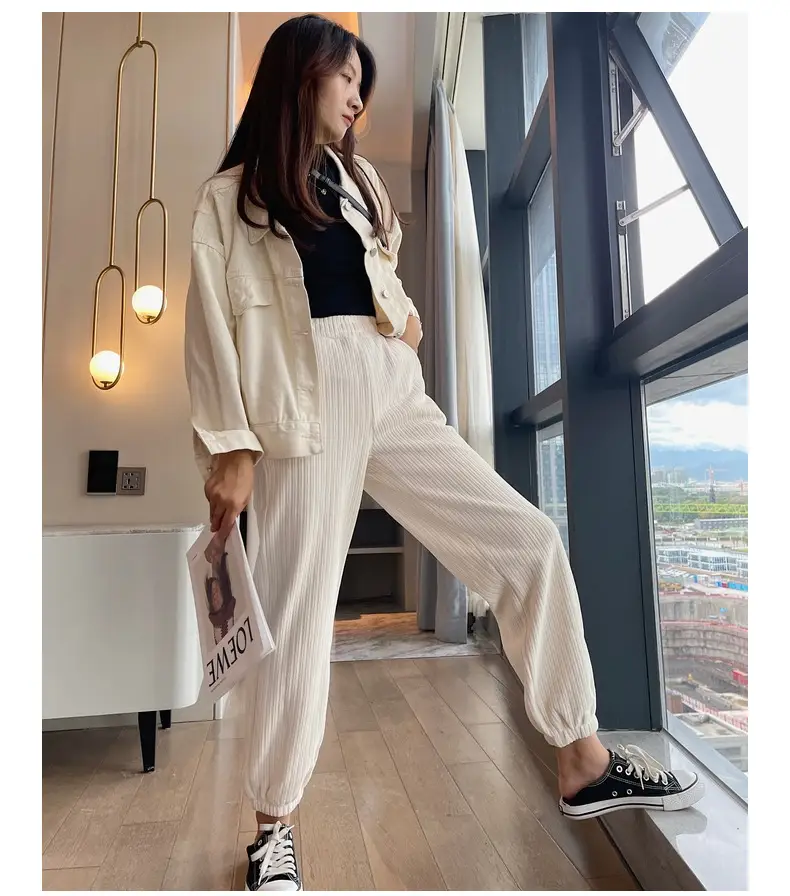 Fashion Women's Thick Warm Casual Trousers