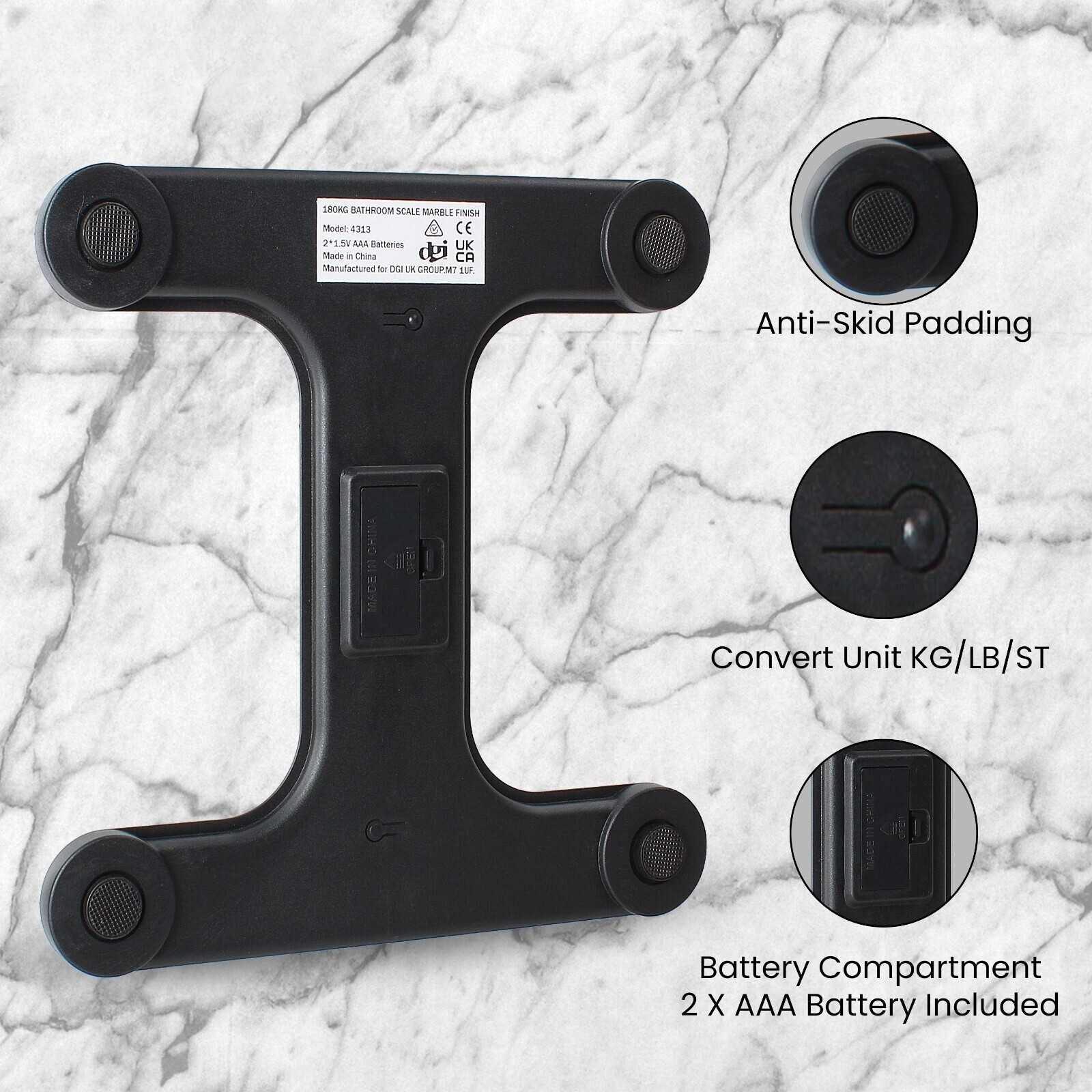 Digital Bathroom Scales 180KG Body Weight Weighing Scale Smart LED Electronic — image 3